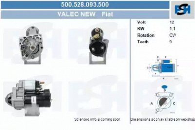CV PSH 500528093500 -  Стартер